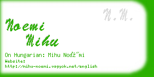 noemi mihu business card